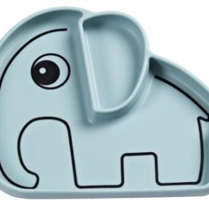 Assiette silicone Elphee bleu - Done by Deer