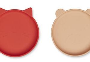 Assiettes Olivia apple red & tuscany rose mix 2 pièces - Liewood