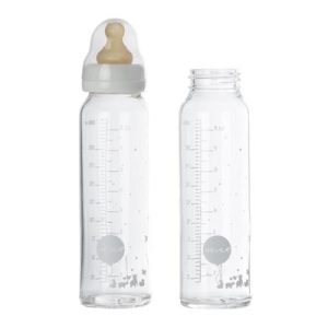 Biberon en verre 240 ml à 24 mois lot de 2 - Heveaplanet