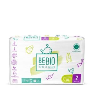 Couches/langes écologiques Taille 2 Mini 3 à 6kg - 28 couches