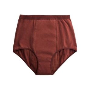 Culotte menstruelle hipster taille haute - Flux abondant - Brown