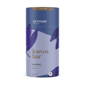 Déodorant solide Leaves bar sel de mer - Attitude