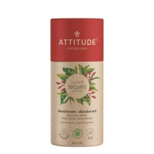 Déodorant solide Super leaves vigne rouge 85 g - Attitude