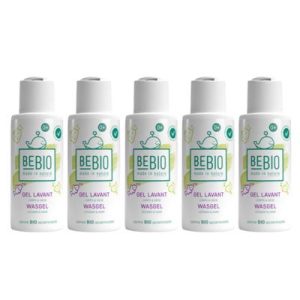 Gel lavant bébé pour cheveux et corps - Format voyage 5x100ml