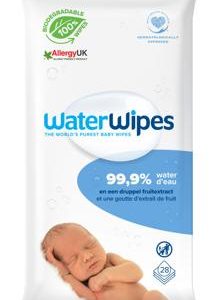 Lingettes à l'eau pour bébé bio 28pc - WaterWipes