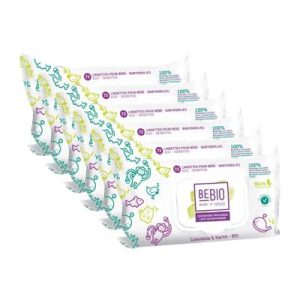 Lingettes bébé légèrement parfumées - 8x72 lingettes