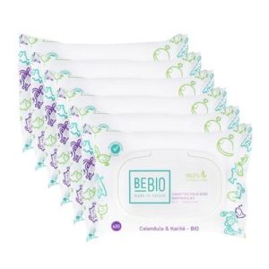 Lingettes bébé légèrement parfumées - Format de voyage 8x20 lingettes