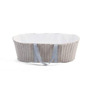 Panier Moise gris Poignées/Doublure/matelas - Childhome