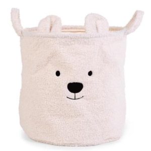 Panier de rangement Teddy L ecru - Childhome