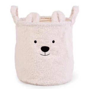 Panier de rangement Teddy M ecru - Childhome
