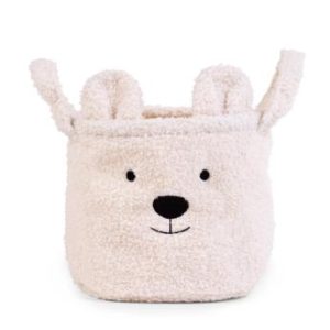 Panier de rangement Teddy S ecru - Childhome
