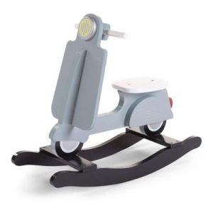 Scooter à bascule en bois mint Blue/Black  - Childhome