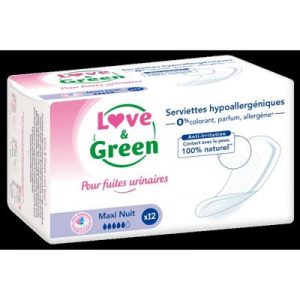 Serviettes fuites urinaires - Maxi nuit - 12 pièces