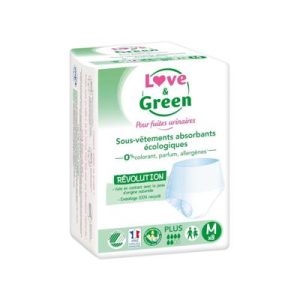 Sous-Vêtements Absorbants Adulte Hypoallergéniques et Écologiques Plus "Taille M" 8 pc