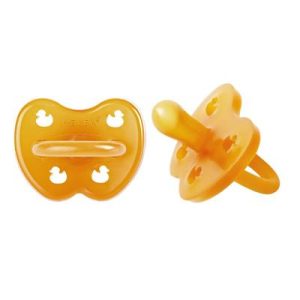 Tétine plate en caoutchouc naturel Canard  3-36 mois - Heveaplanet